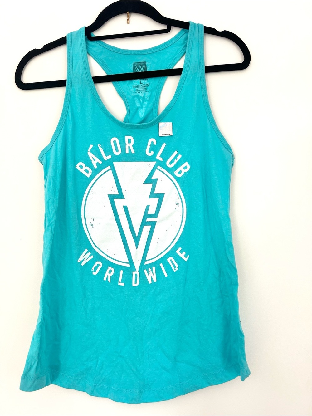 WWE Teal Women's Racerback Tank with White Logo